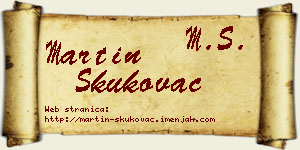 Martin Skukovac vizit kartica